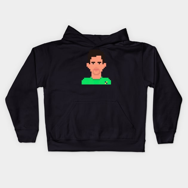 Courtois 8bit Kids Hoodie by Roti Kodok Art